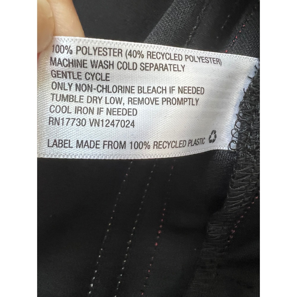Wild Fable Black Track Pants Red White Side Stripe Zip Hem Athletic Joggers NWT - Picture 10 of 13